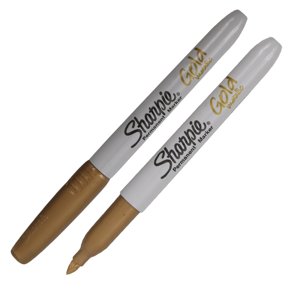 Sharpie Permanent Marker Fine Point Gold Each CleverPatch