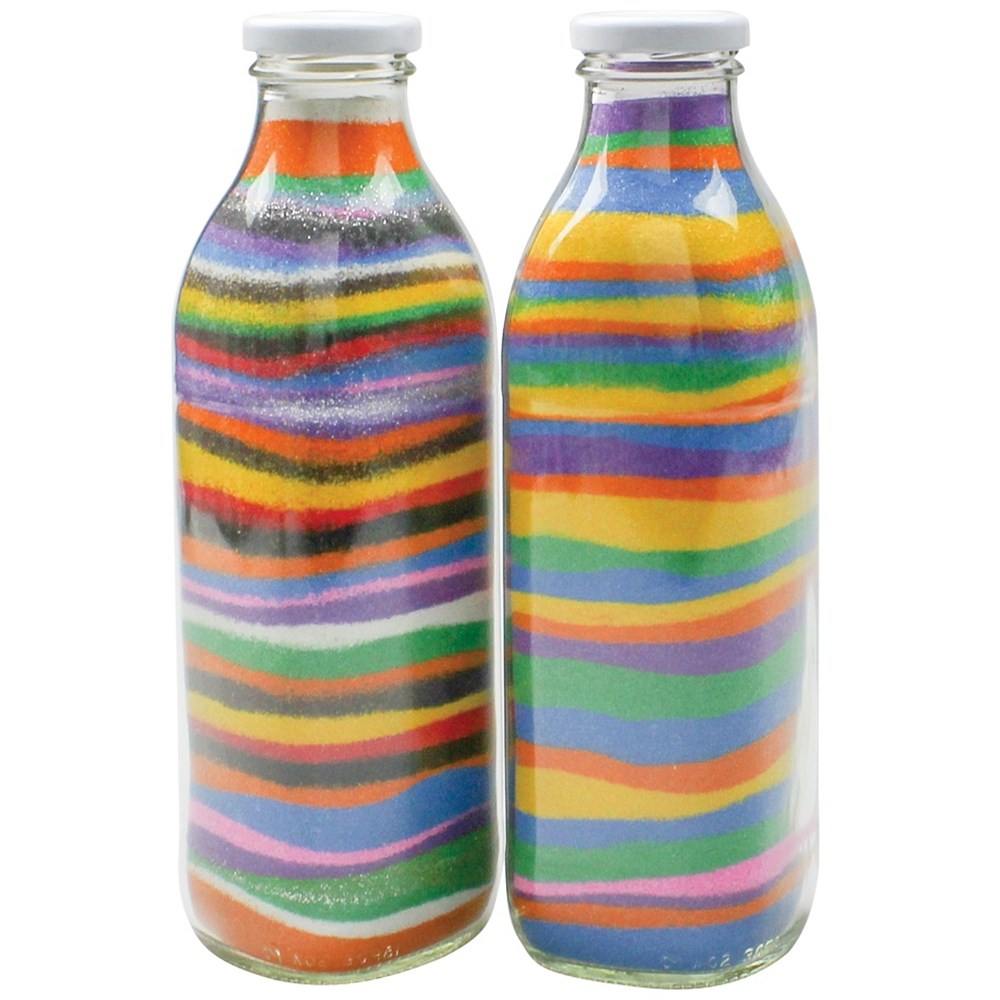 Sand Filled Glass Bottles Plastic, Porcelain & Glass CleverPatch