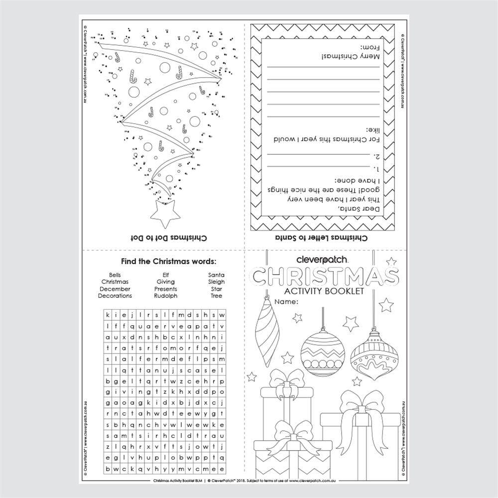 Free Printable: Christmas Activity Book Mockeri
