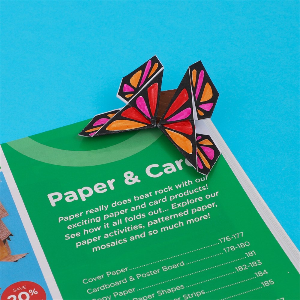Origami Butterfly Bookmark Paper & Card CleverPatch CleverPatch