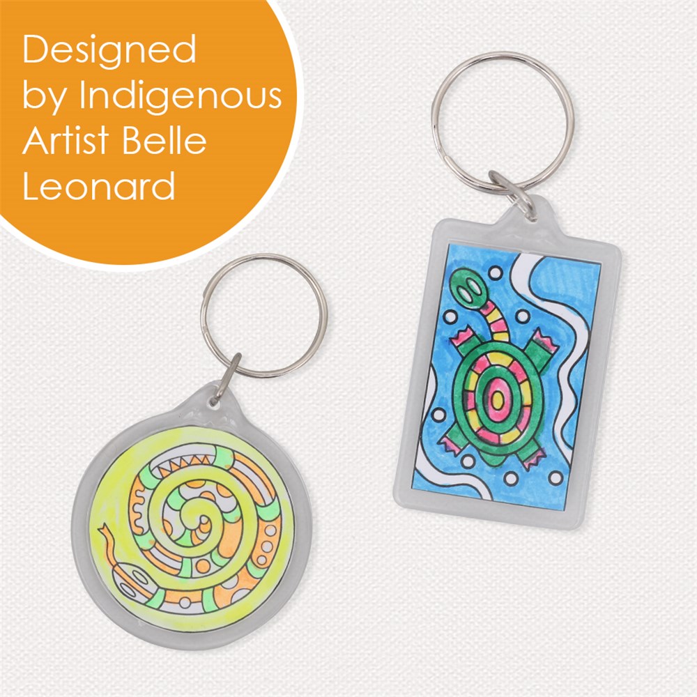 Indigenous Designed Key Tag BLMs Blackline Masters CleverPatch