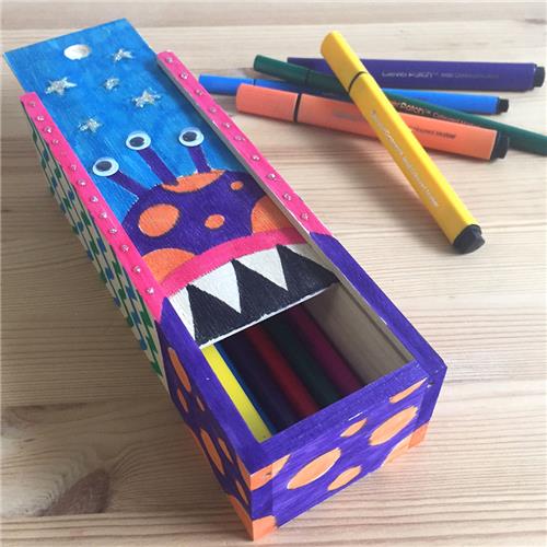 Wooden Pencil Box