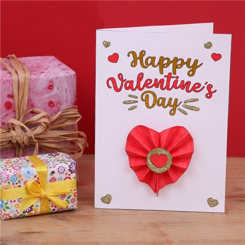 Paper Heart Valentine's Day Card Valentine's Day CleverPatch