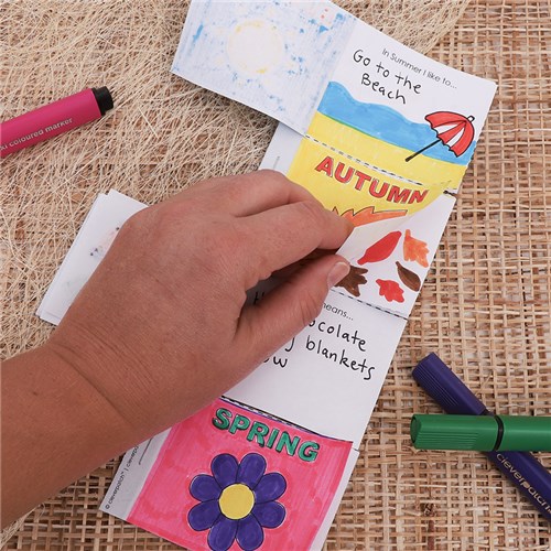 Seasons Flip Book Paper & Card CleverPatch CleverPatch Art