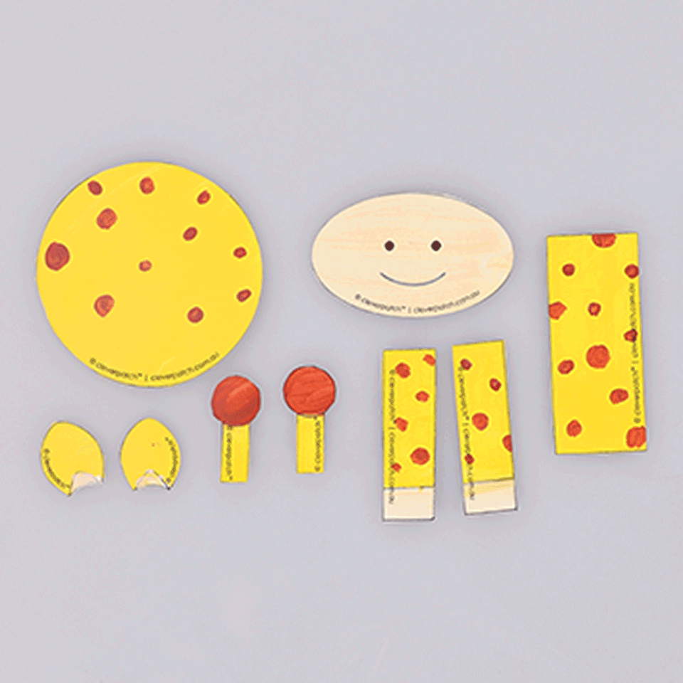 Giraffe Finger Puppet Masks & Puppets CleverPatch CleverPatch Art & Craft Supplies