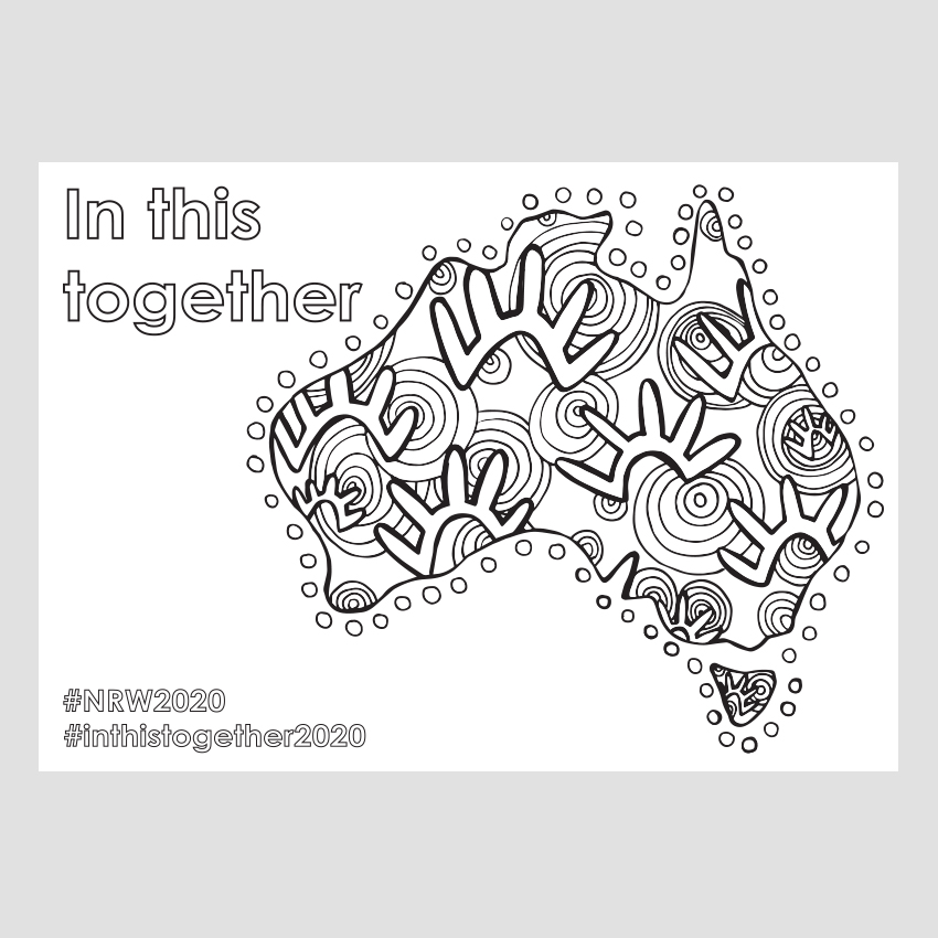 National Reconciliation Week 2020 Colouring Sheet Paper & Card