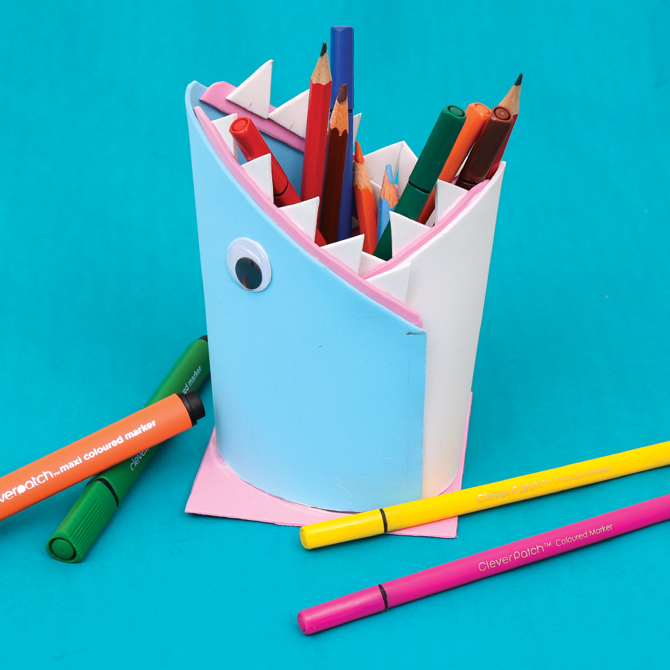 Shark Foam Pencil Holder Sewing & Textiles CleverPatch
