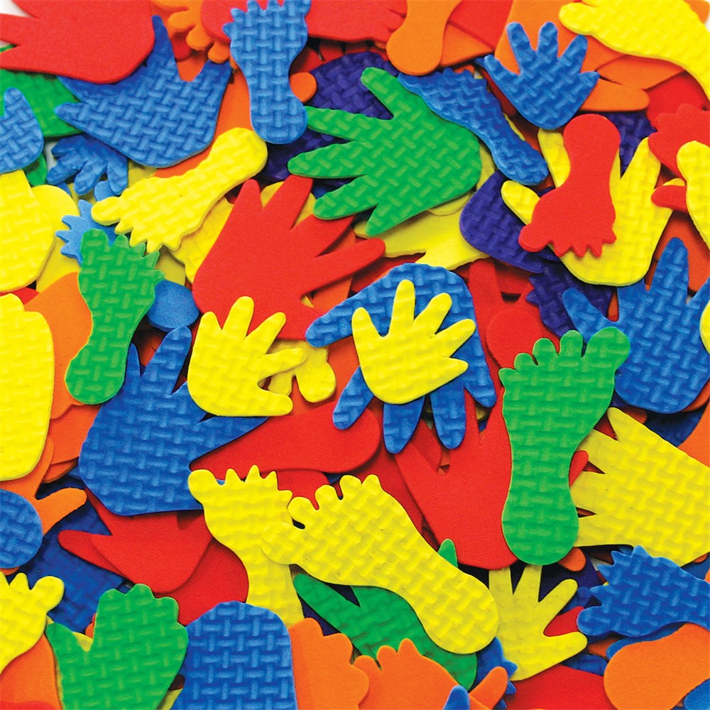 Foam Hands & Feet Pack of 150 Foam CleverPatch Art & Craft Supplies