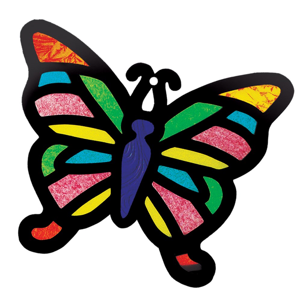 Cardboard Stained Glass Frames Pack of 24 Paper Activities