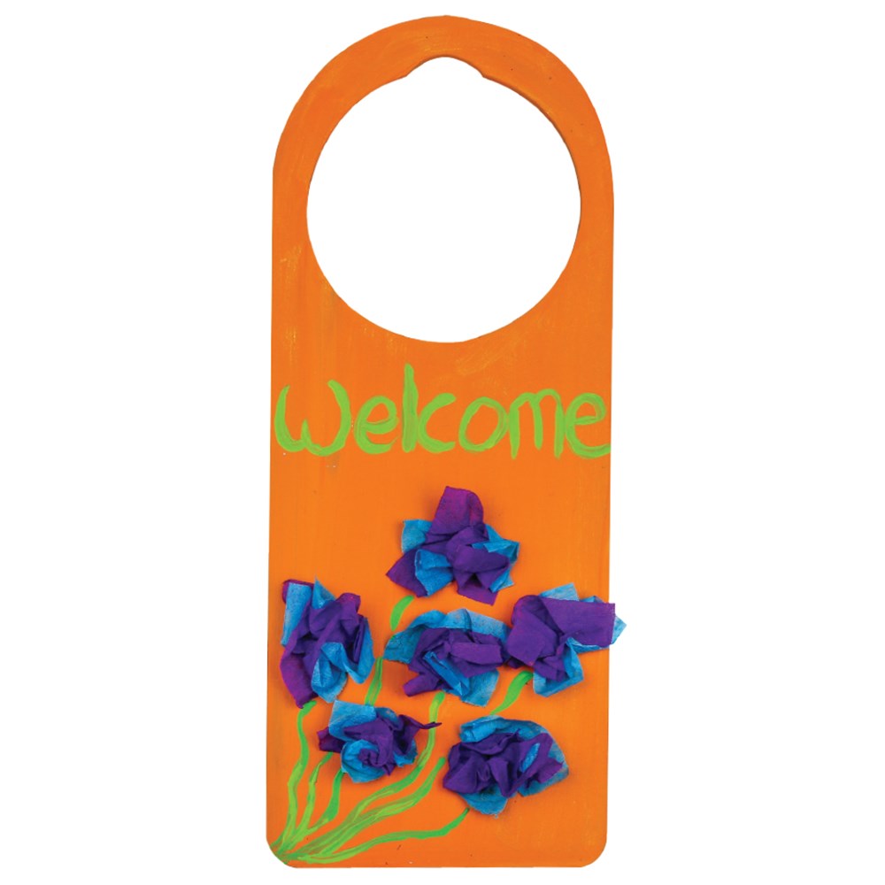 Wooden Door Hangers Pack of 20 Wooden Shapes CleverPatch Art