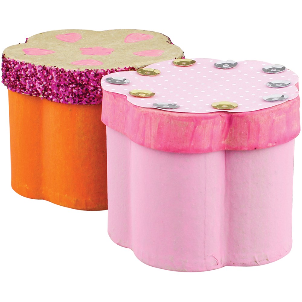 Papier Mache Box Flower Papier Mache CleverPatch Art & Craft Supplies