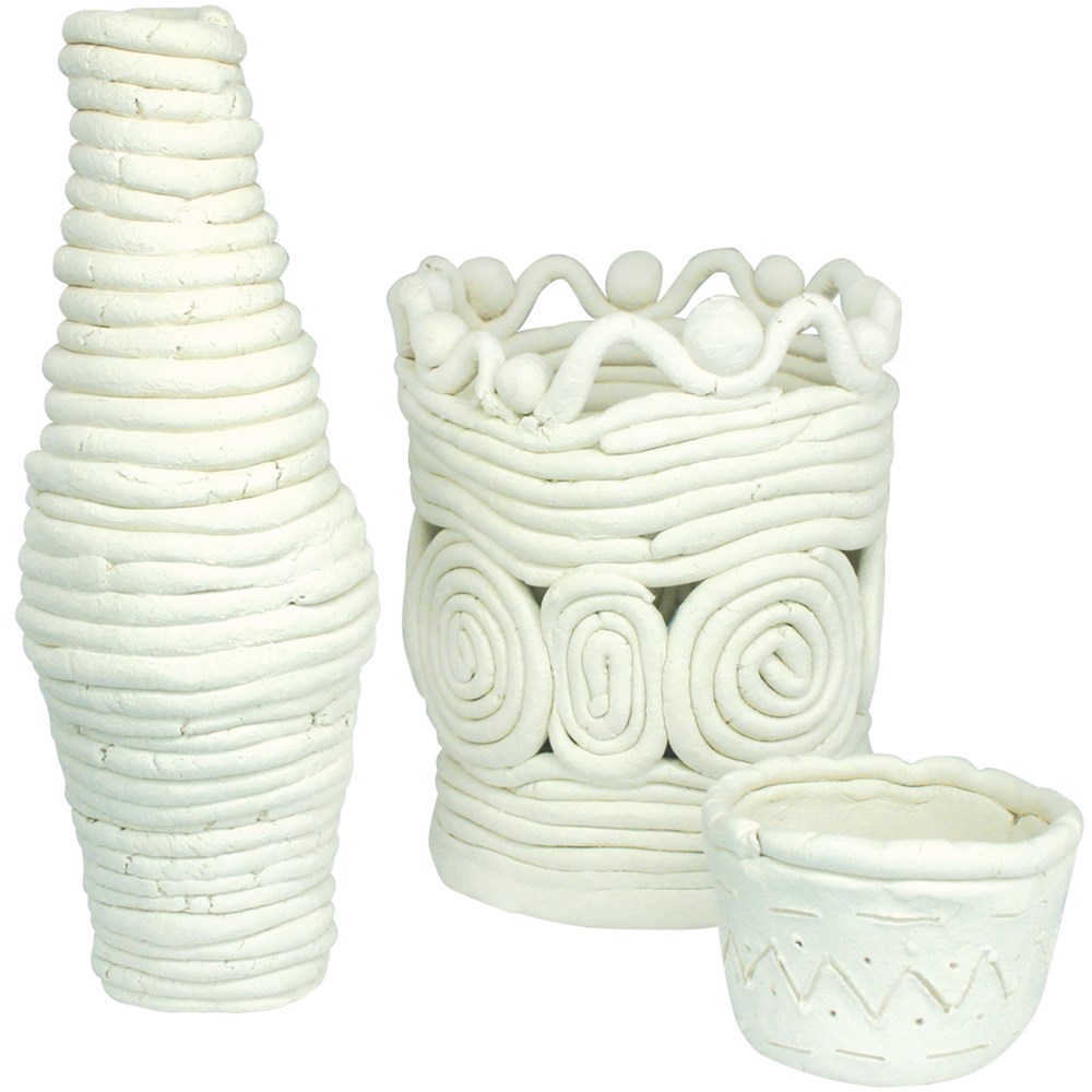 Clayworks School Clay White 10kg Pack Dough & Clay CleverPatch