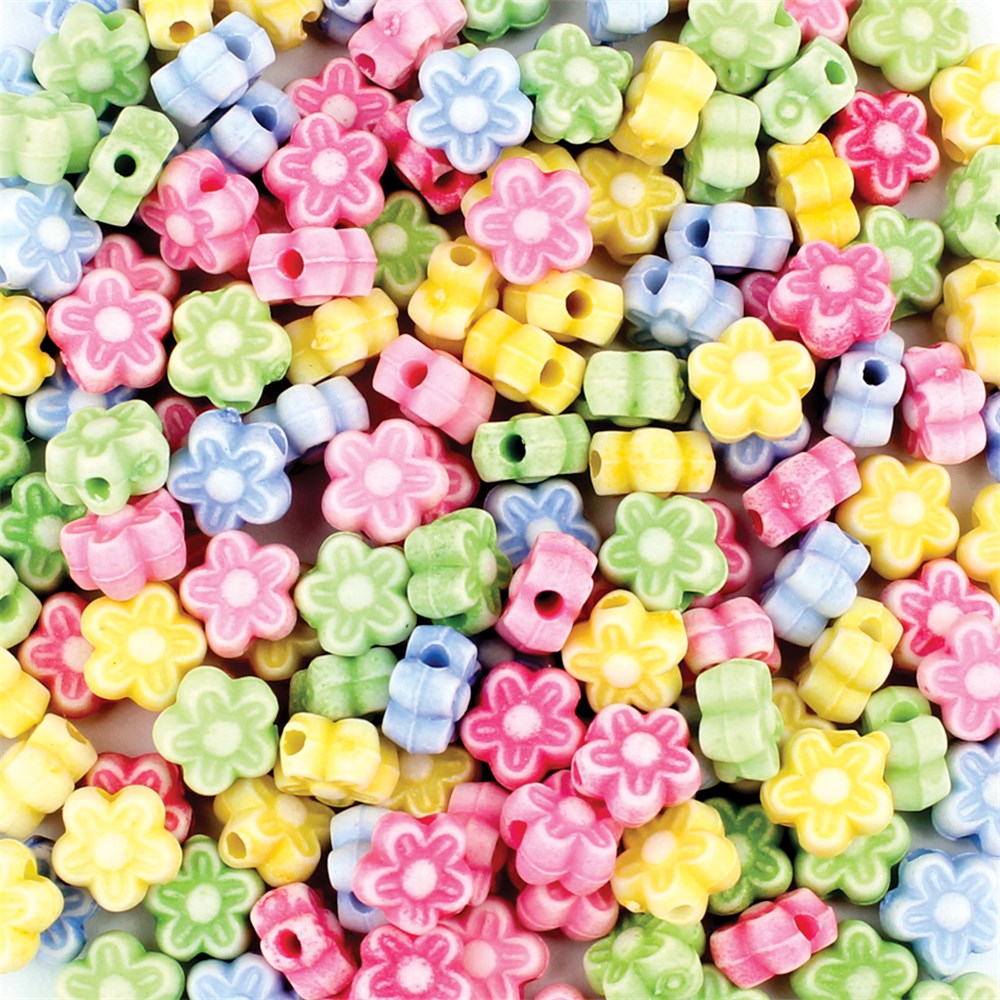 Mini Flower Beads 200g Pack Beads & Jewellery Making CleverPatch