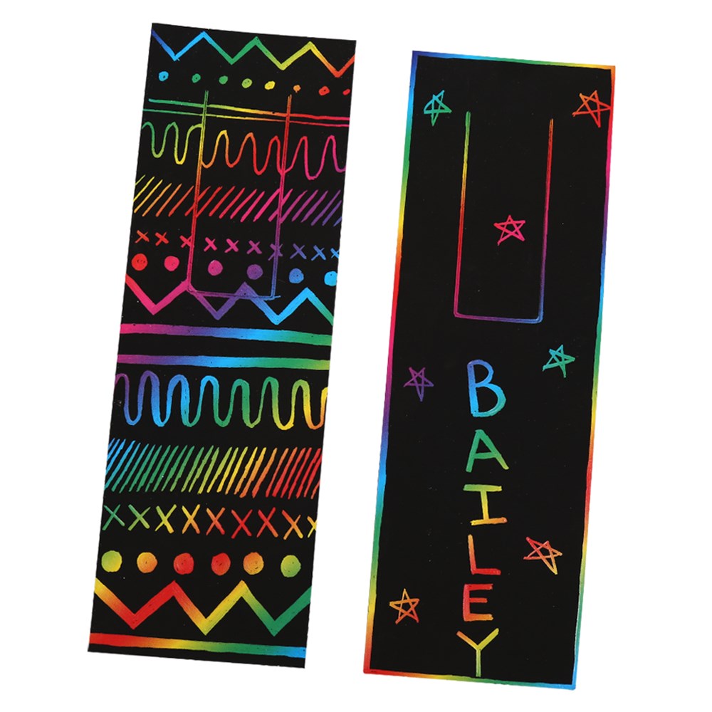 Scratch Board Bookmarks Pack of 20 Scratch Board CleverPatch