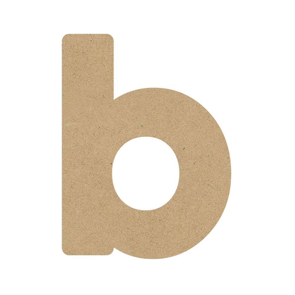 Glitter Wood Letter B 4" B20