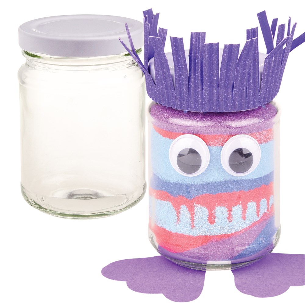 Glass Jar 250ml Porcelain, Glass & Plastic CleverPatch Art & Craft Supplies