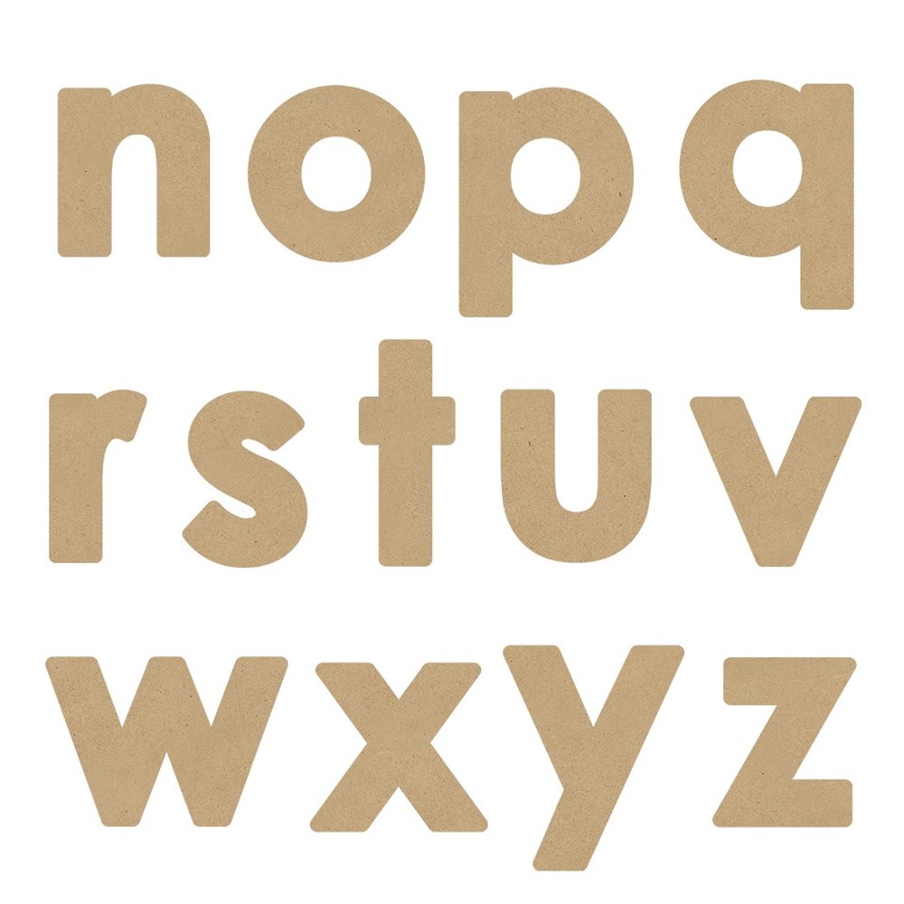 3D Wooden Letters Lowercase Pack of 26 Activity & Bumper Packs