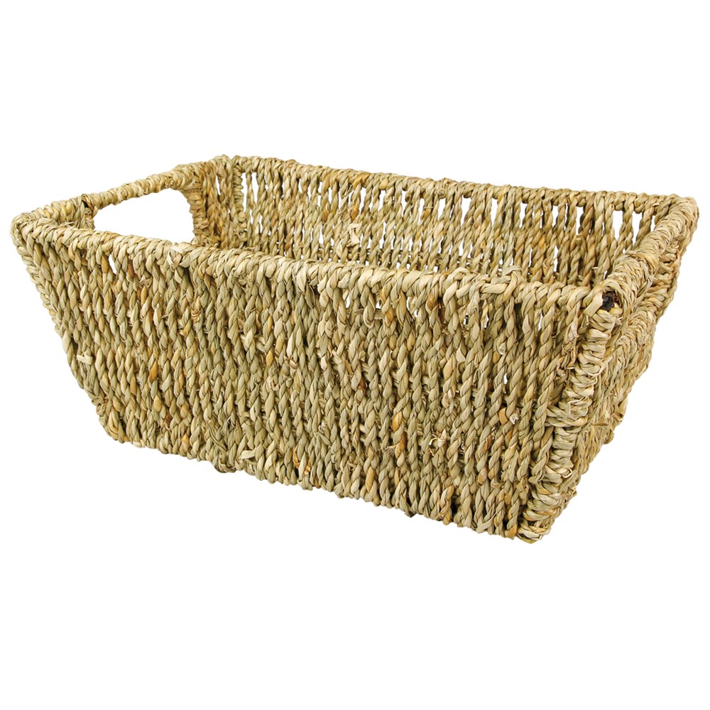 Small Rectangular Seagrass Basket Seagrass CleverPatch Art & Craft Supplies