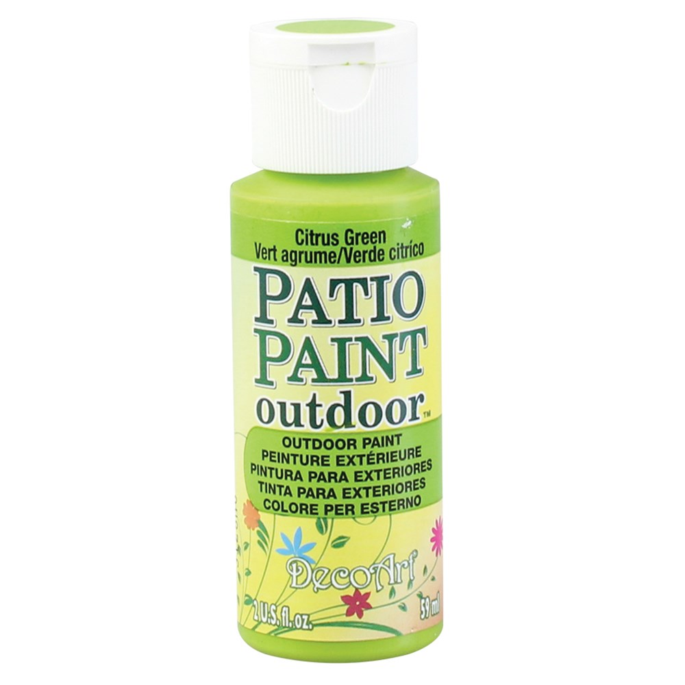Outdoor Patio Paint Citrus Green 59ml Ceramic & Terracotta Paint