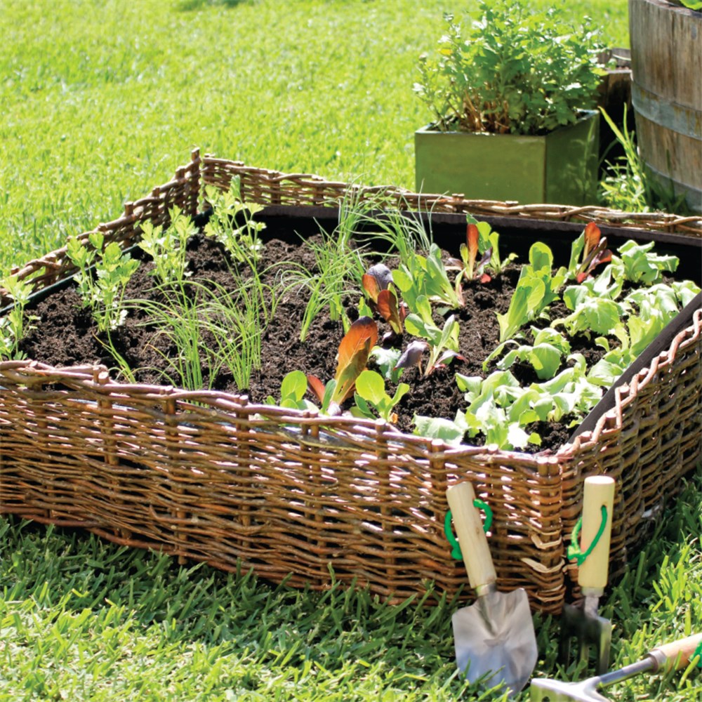 Willow Garden Planter 80 x 80 x 20cm Gardening CleverPatch Art