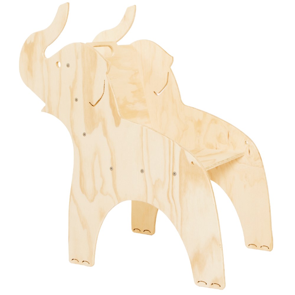 Wooden Elephant Chair Giant Wood CleverPatch Art & Craft Supplies