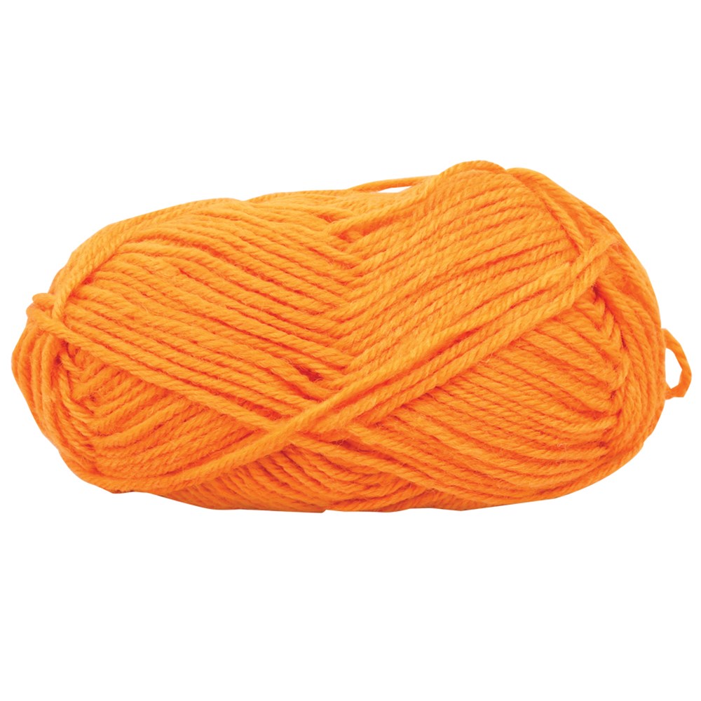 Soft Yarn Wool Orange 100g Sewing & Textiles CleverPatch Art & Craft Supplies