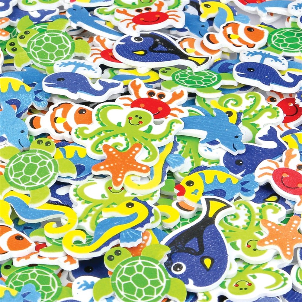 Foam Sea Animal Stickers Pack of 120 Foam CleverPatch Art