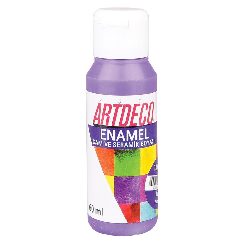 ARTDECO Glass & Porcelain Enamel Paint Purple 60ml Glass