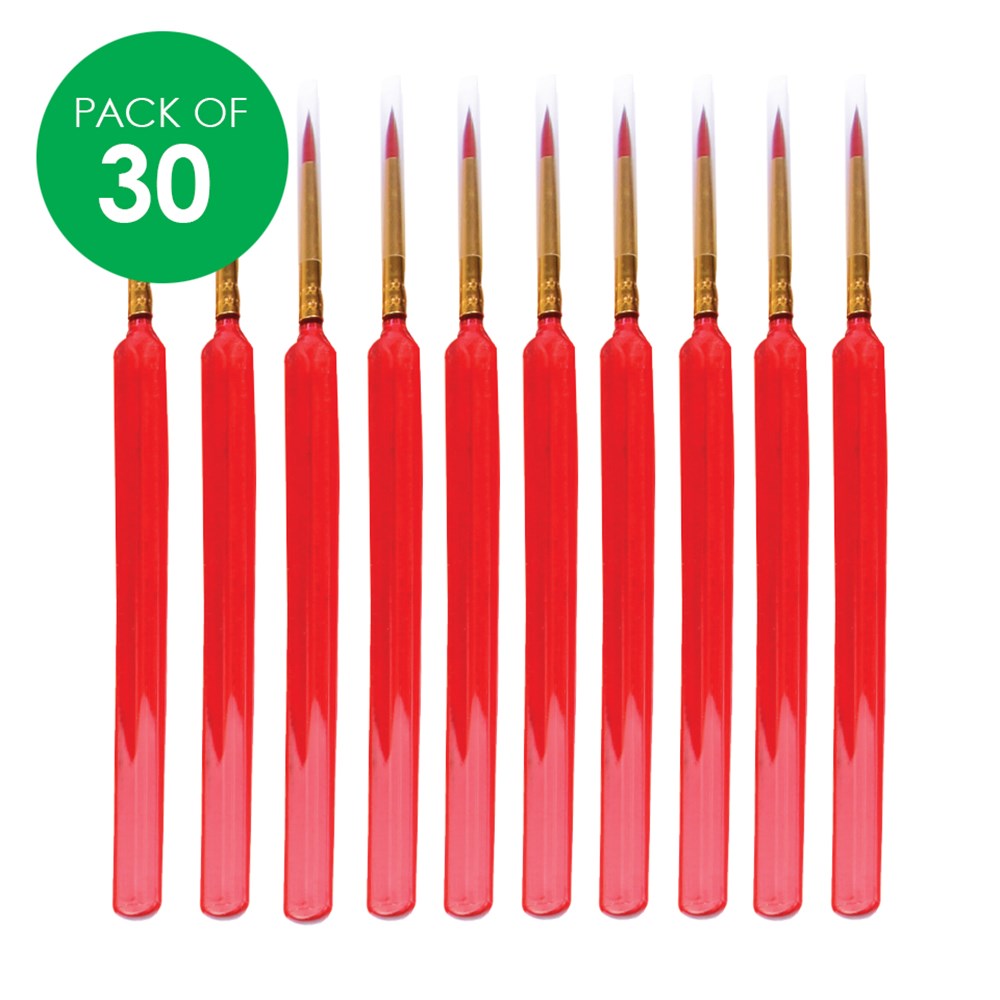 CleverPatch Triangular Paint Brushes Size 2 Pack of 30 Paint