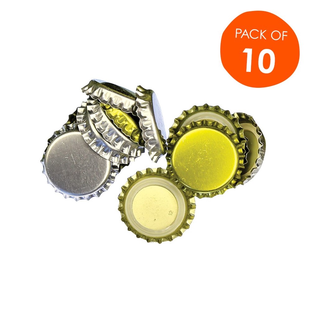 Metal Bottle Tops Pack of 10 General Collage CleverPatch Art
