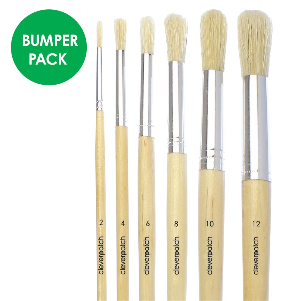 Round Hog Hair Paint Brush Bumper Pack Paint Brushes & Effects