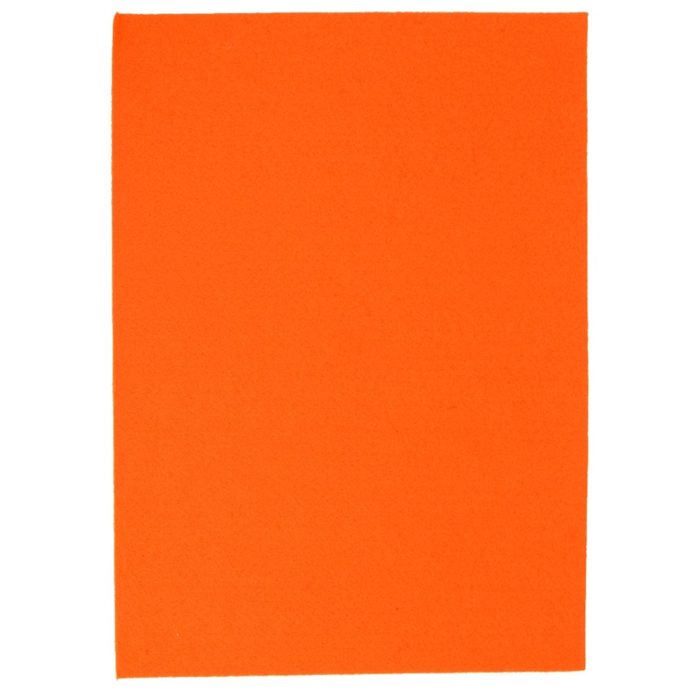 Felt Sheets Orange Pack of 10 Sewing & Textiles CleverPatch