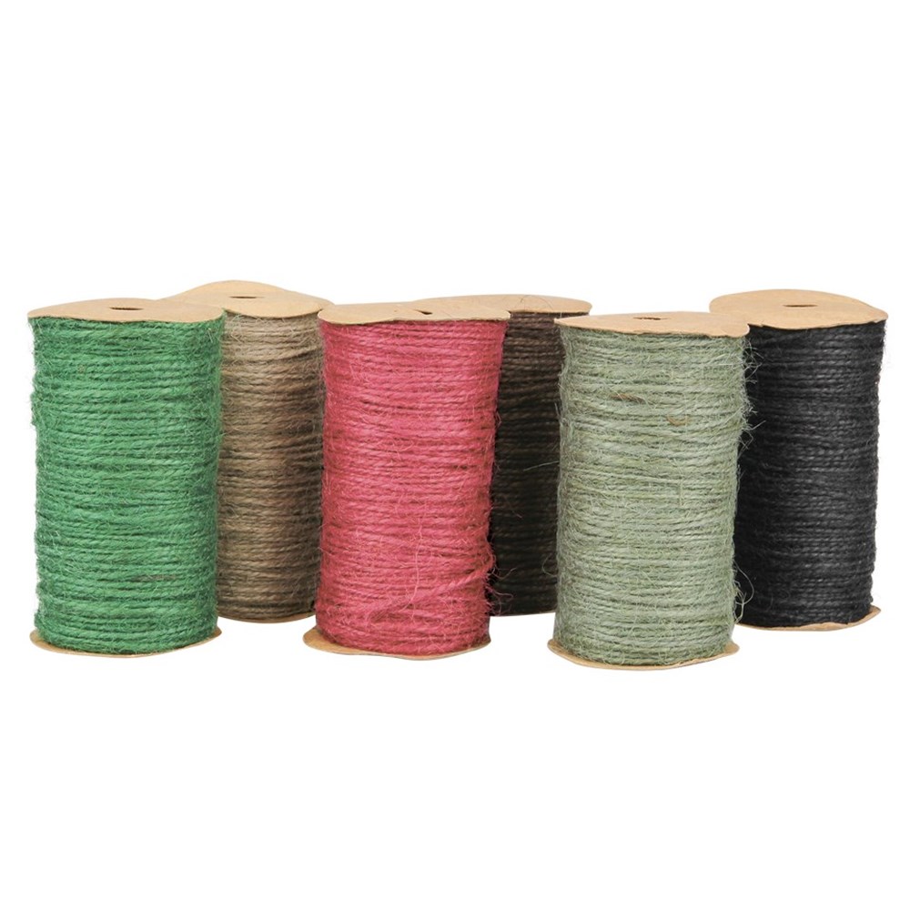 Hemp Rope Set of 6 Colours Textiles CleverPatch Art & Craft Supplies