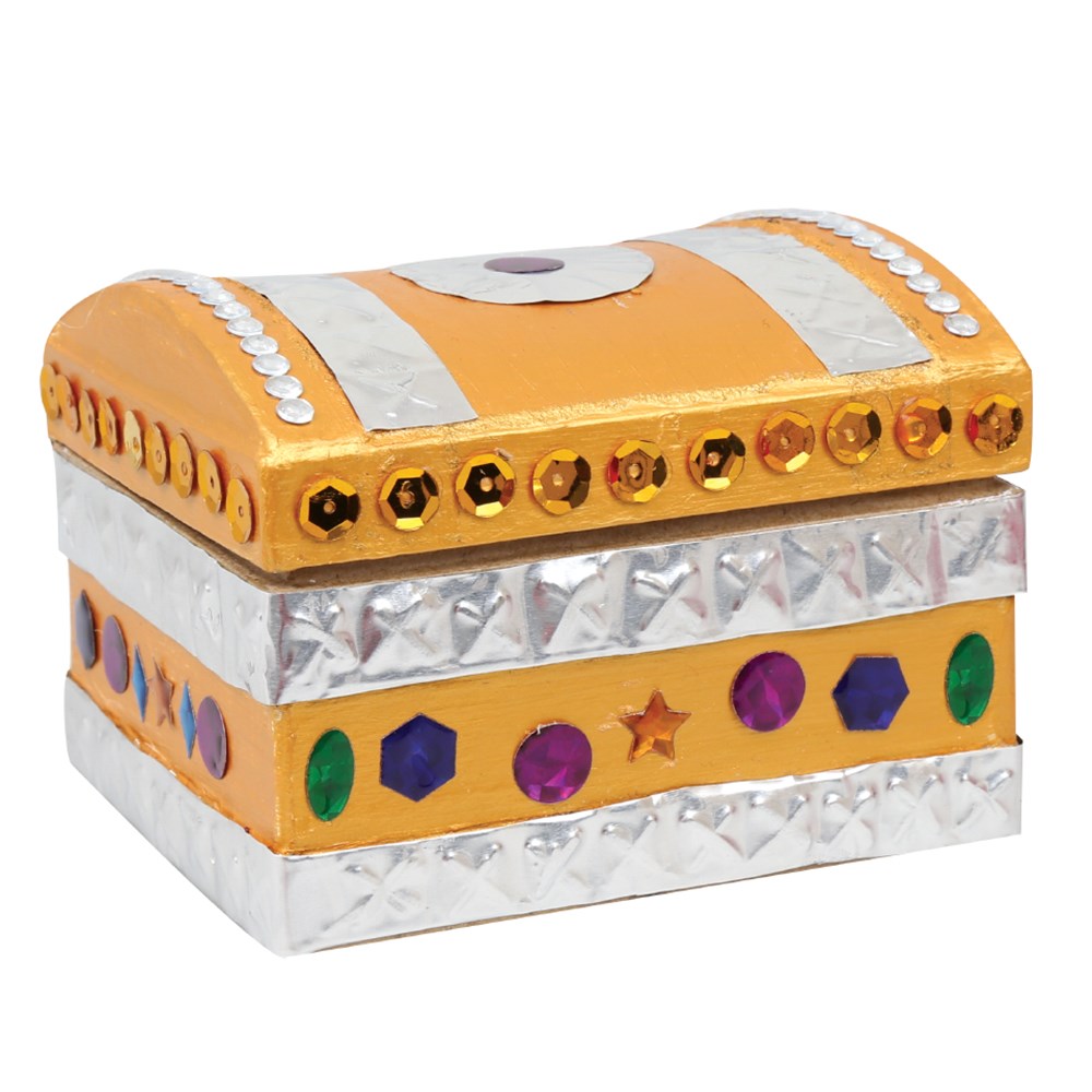 Papier Mache Treasure Chest 3D Papier Mache Shapes CleverPatch