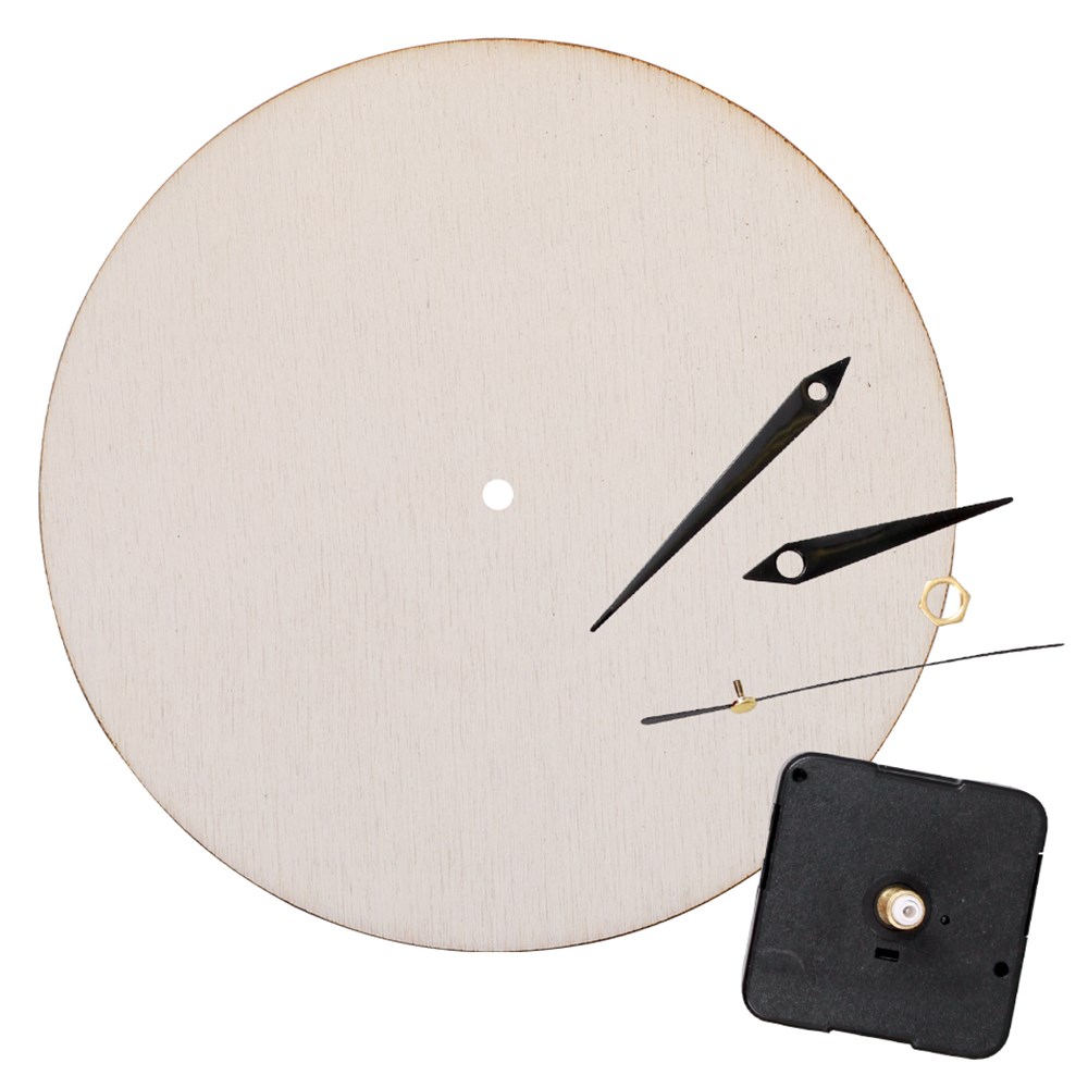 Wooden Clock Making Kit General Collage CleverPatch Art & Craft