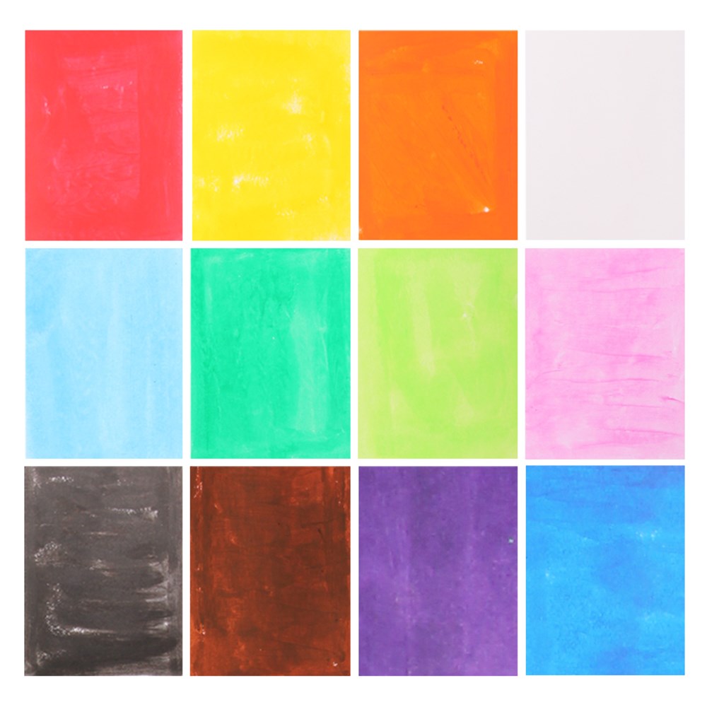 Poster Paint Sticks Coloured 10g Pack of 12 CleverPatch Art & Craft Supplies