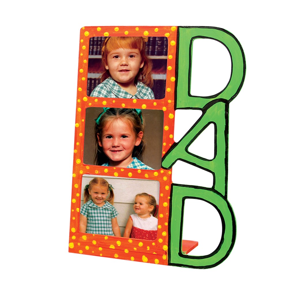 Wooden DAD Frames Pack of 10 CleverPatch Art & Craft Supplies