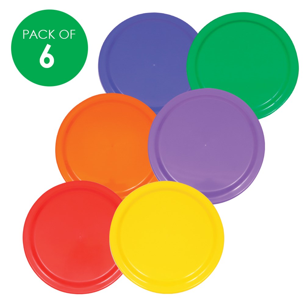 Frisbee Set of 6 Colours CleverPatch Art & Craft Supplies