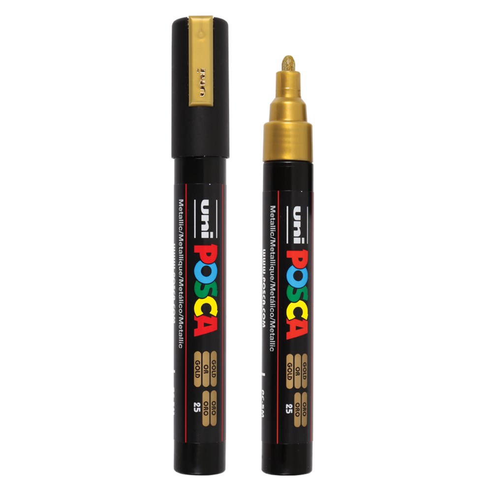 POSCA Paint Marker Medium Tip Gold CleverPatch CleverPatch
