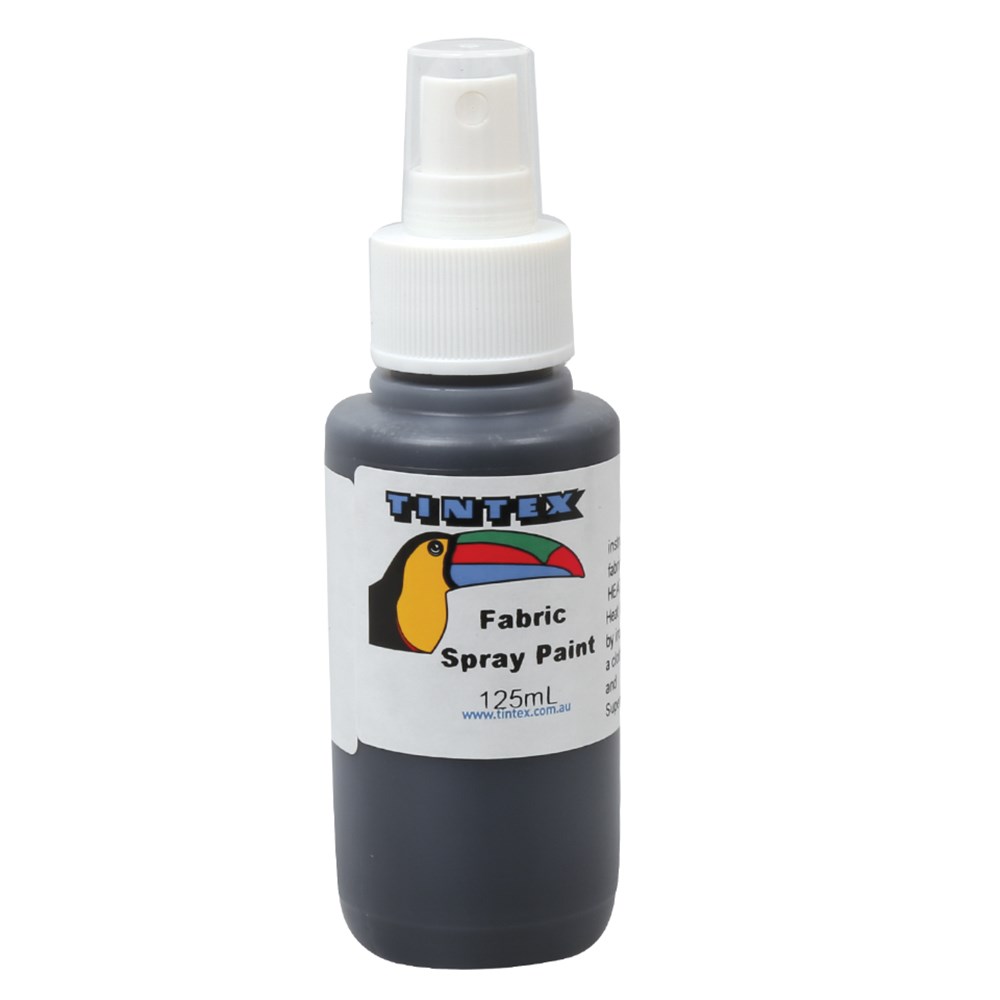 Tintex Fabric Spray Paint Black 125ml CleverPatch CleverPatch Art & Craft Supplies