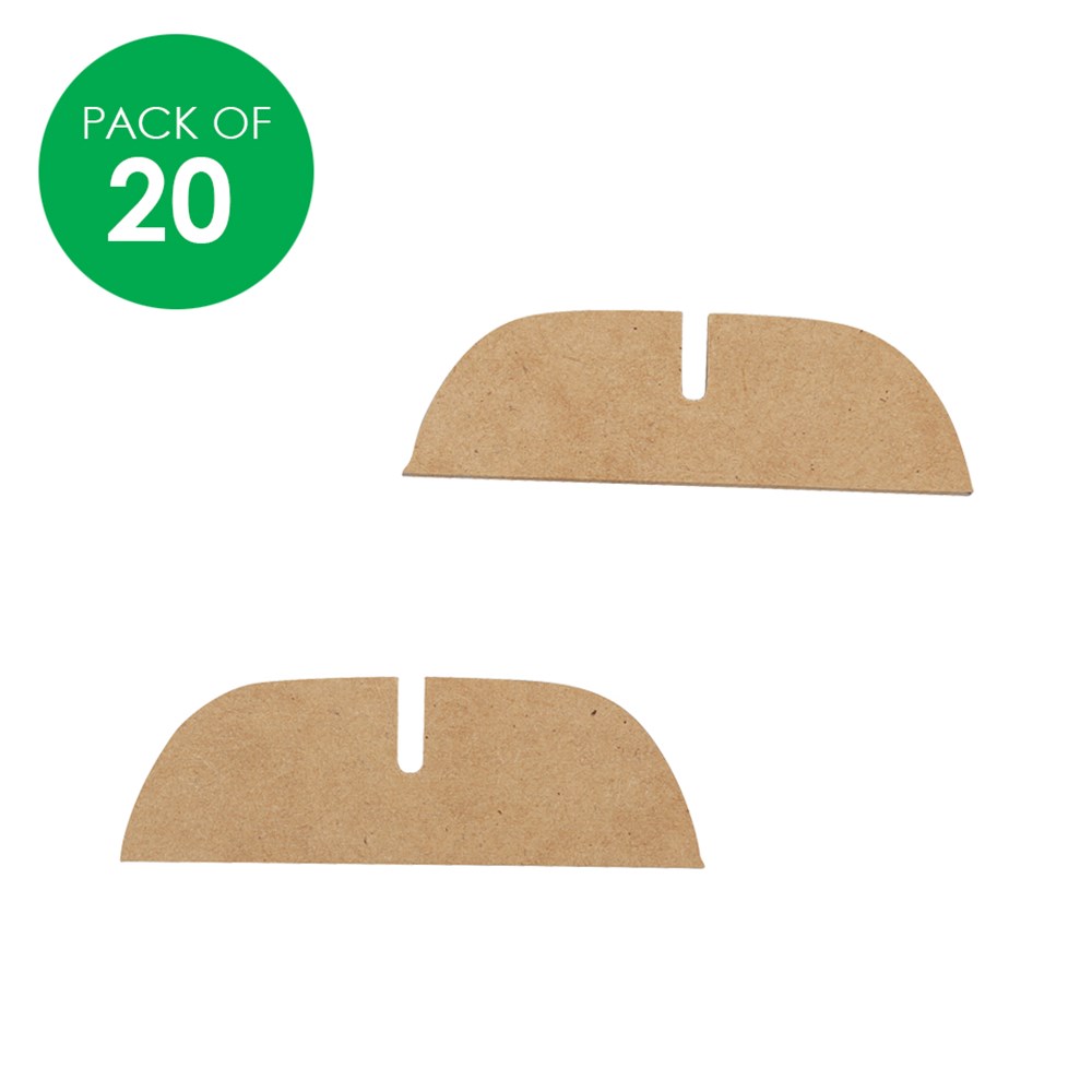 Wooden Feet Pack of 20 CleverPatch CleverPatch Art & Craft Supplies