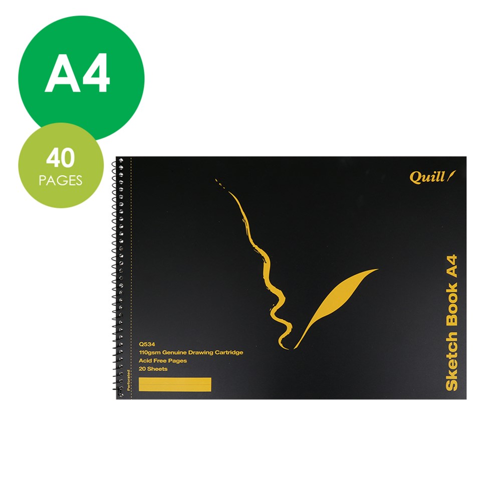 Quill Sketch Book A4 20 Sheets CleverPatch CleverPatch Art