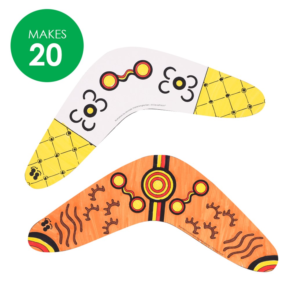 Small Boomerangs & Indigenous Templates Kit CleverPatch CleverPatch