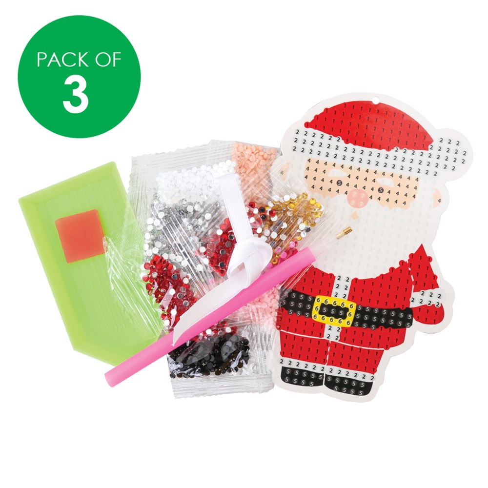 Gem Art Christmas Ornaments CleverKit Multi Pack Pack of 3