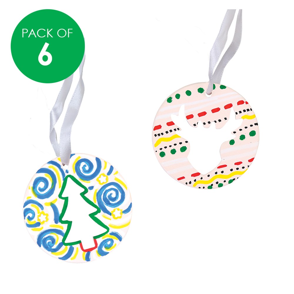 Ceramic Christmas Ornaments Pack of 6 CleverPatch CleverPatch
