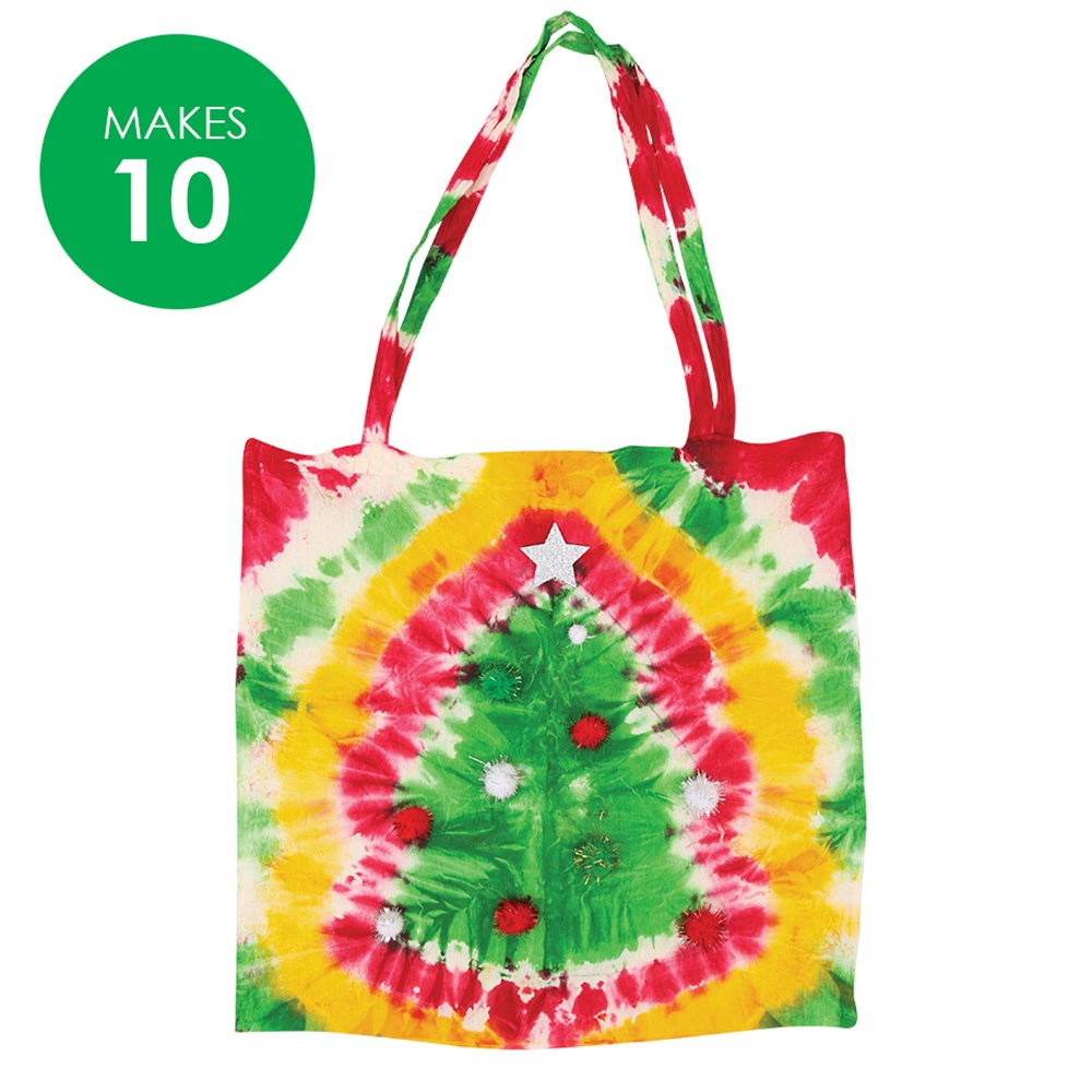 Tie Dye Christmas Tree Bags Group Pack CleverPatch CleverPatch