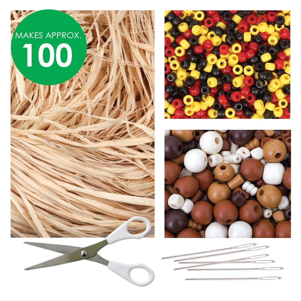 Woven Raffia Bracelets Group Pack CleverPatch CleverPatch Art