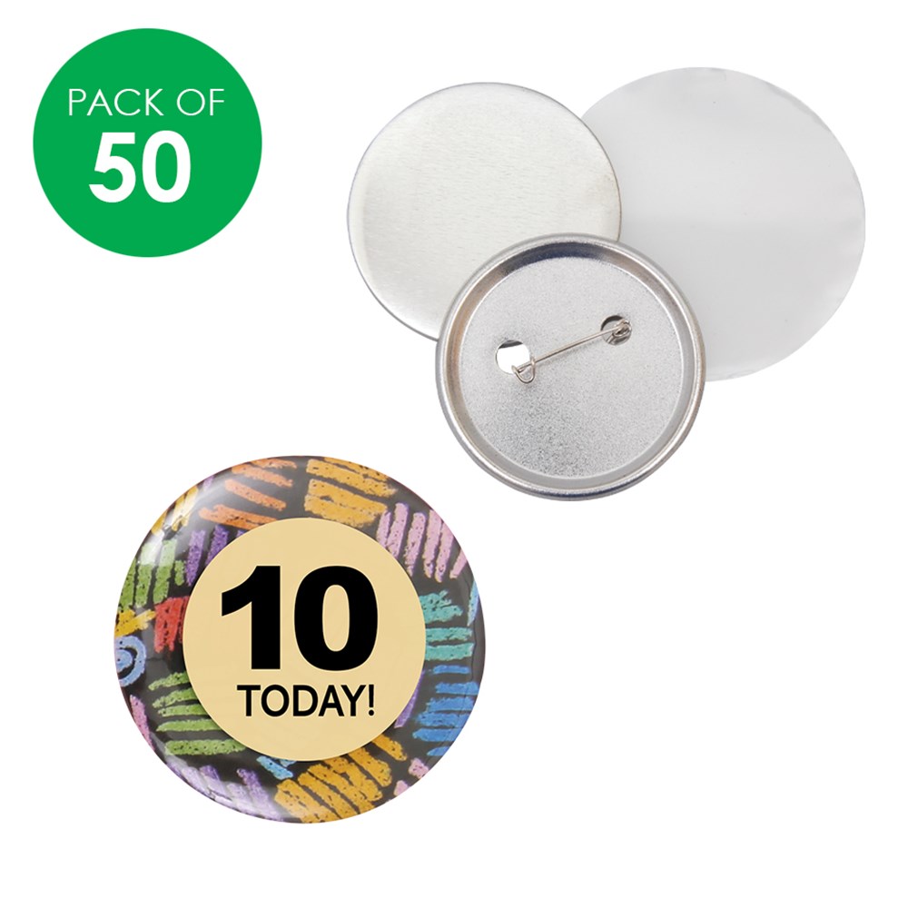 Design Your Own Metal Pin Badges Pack of 50 CleverPatch