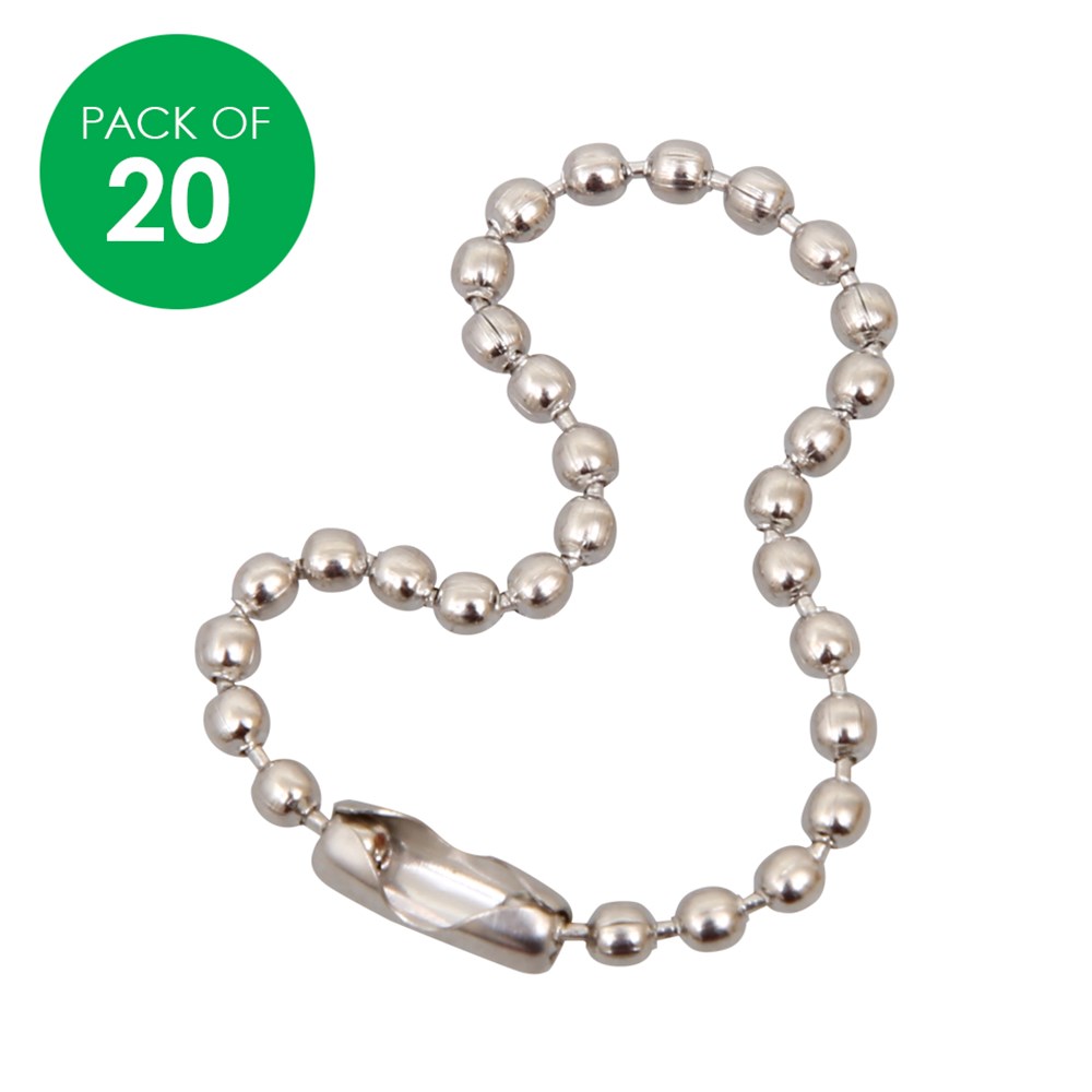 Metal Ball Chains Pack of 20 CleverPatch CleverPatch Art