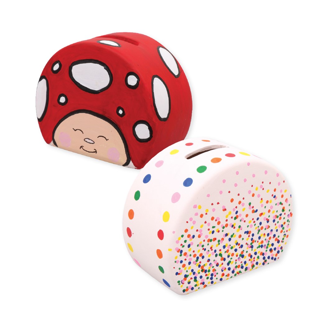 Ceramic Semicircle Money Box Each CleverPatch CleverPatch Art